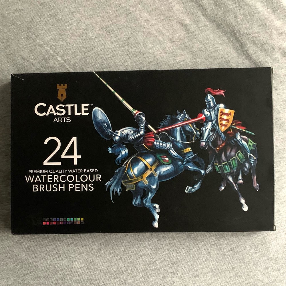 Watercolor Brush Pens Set - 24 Vibrant Colors